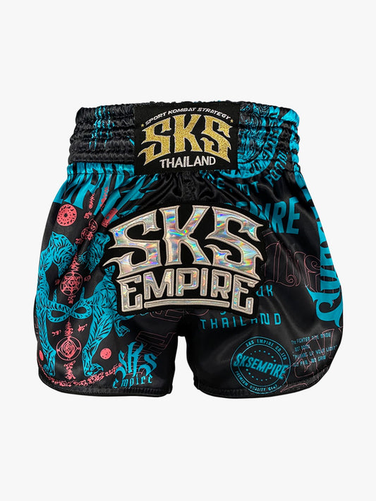 SKS Empire tiger sticker bomb(Tiffany Blue) shorts