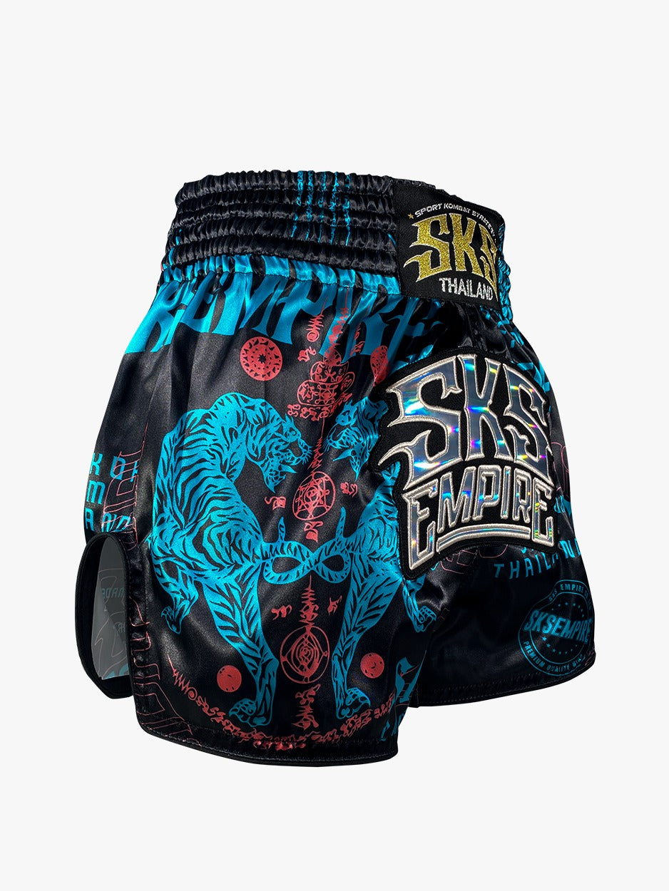 SKS Empire tiger sticker bomb(Tiffany Blue) shorts