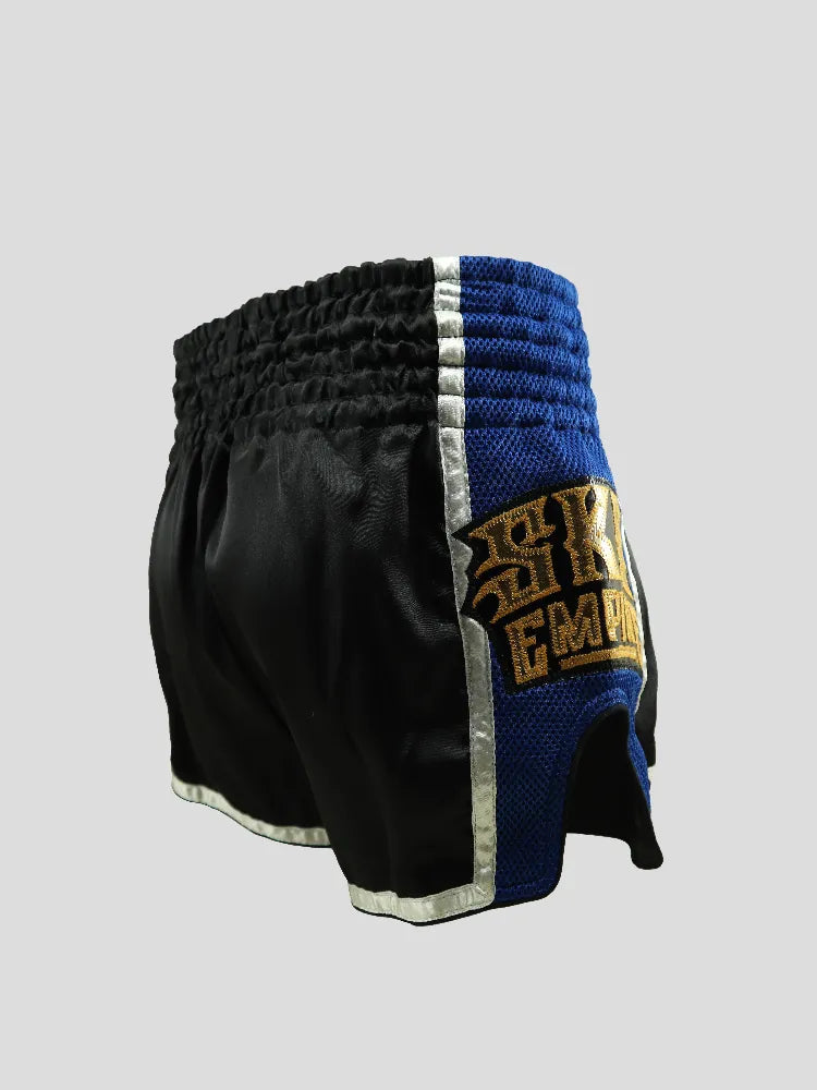 SKS Empire Muaythai fighting (black/navy blue) shorts