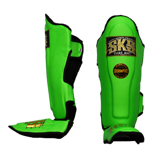 SKS Empire UK SKS Green Synthetic Leather Shinguard at £55