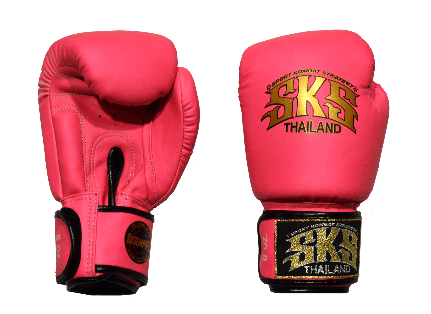 SKS Empire UK Pink Velcro Synthetic Leather Gloves at £50