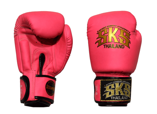 SKS Empire UK Pink Velcro Synthetic Leather Gloves at £50