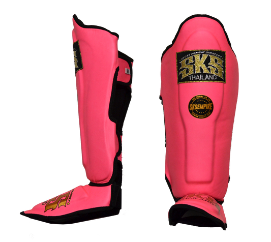 SKS Empire UK SKS Pink Synthetic Leather Shinguard at £55