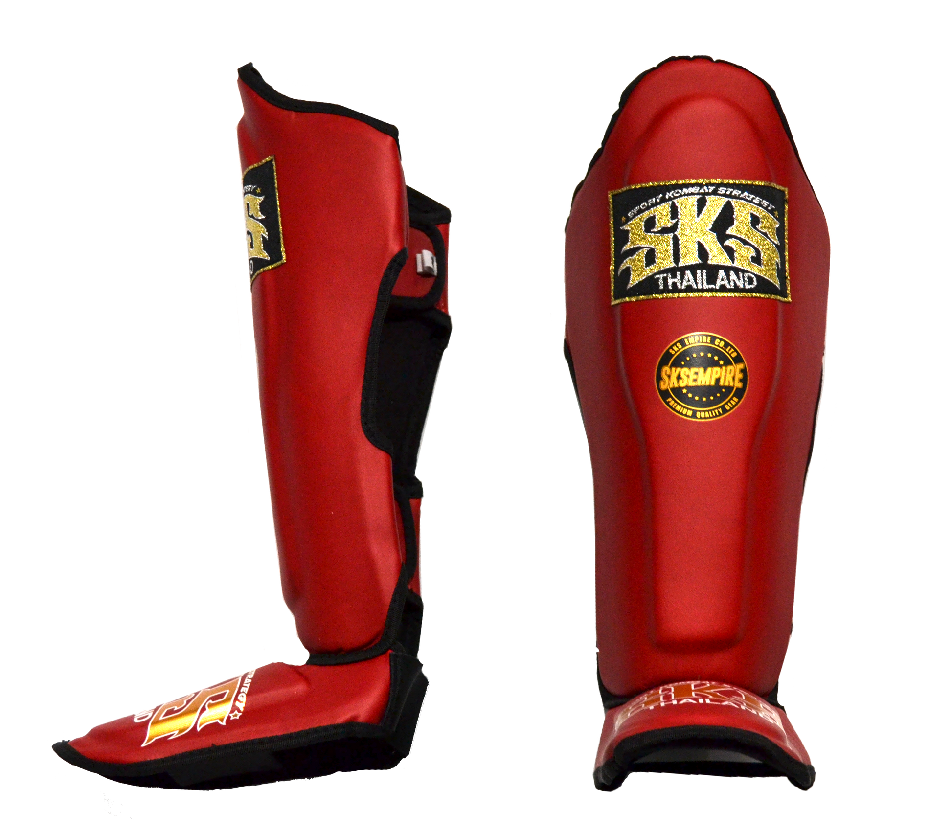 SKS Empire UK SKS Red Synthetic Leather Shinguard at £55