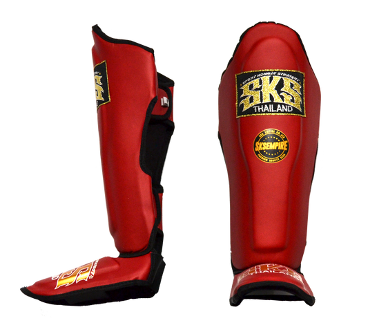 SKS Empire UK SKS Red Synthetic Leather Shinguard at £55