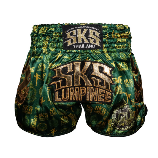 SKS Empire UK SKS Lumpinee Green Shorts at £50