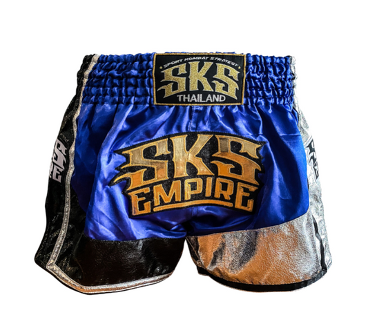 SKS Empire UK SKS Tri-Colour Shorts (Blue,Black,Silver) at £50