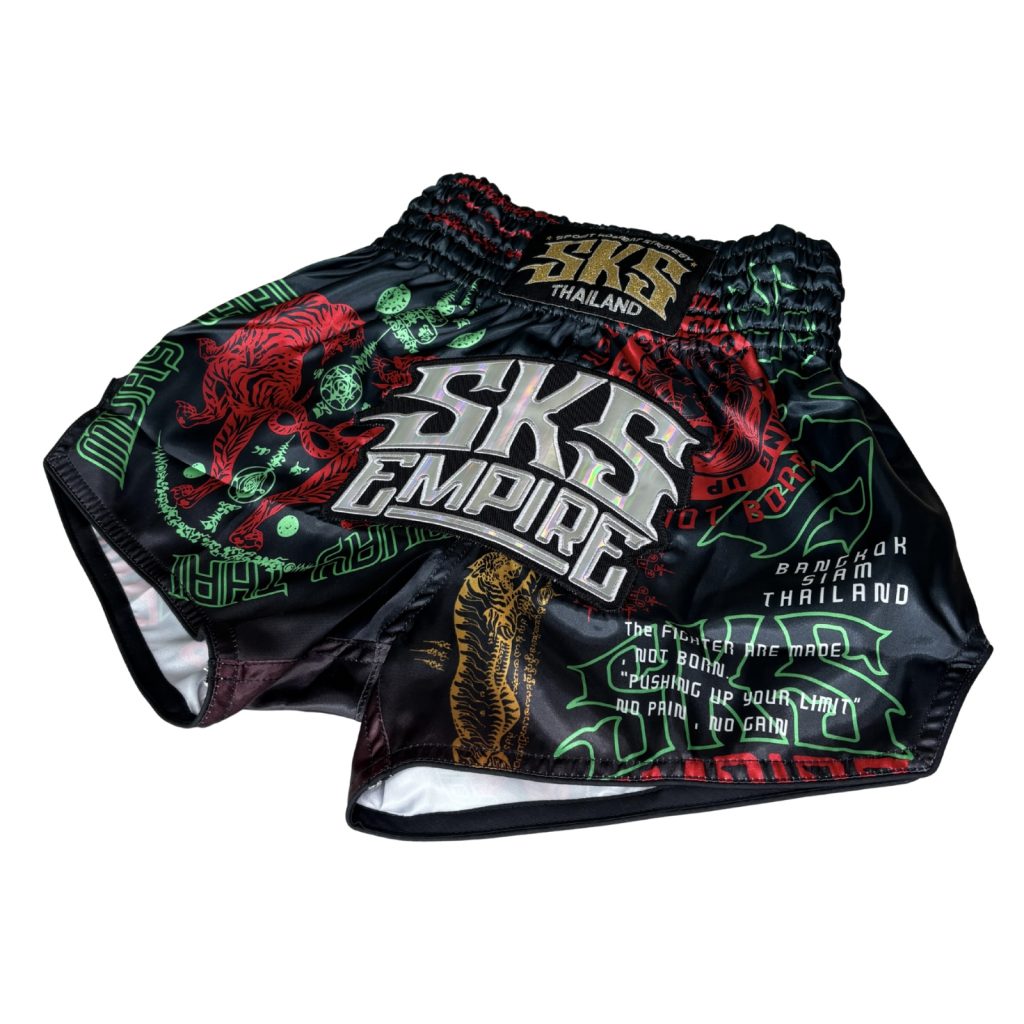 SKS Sticker Bomb (Red/Green) Shorts - Image 2