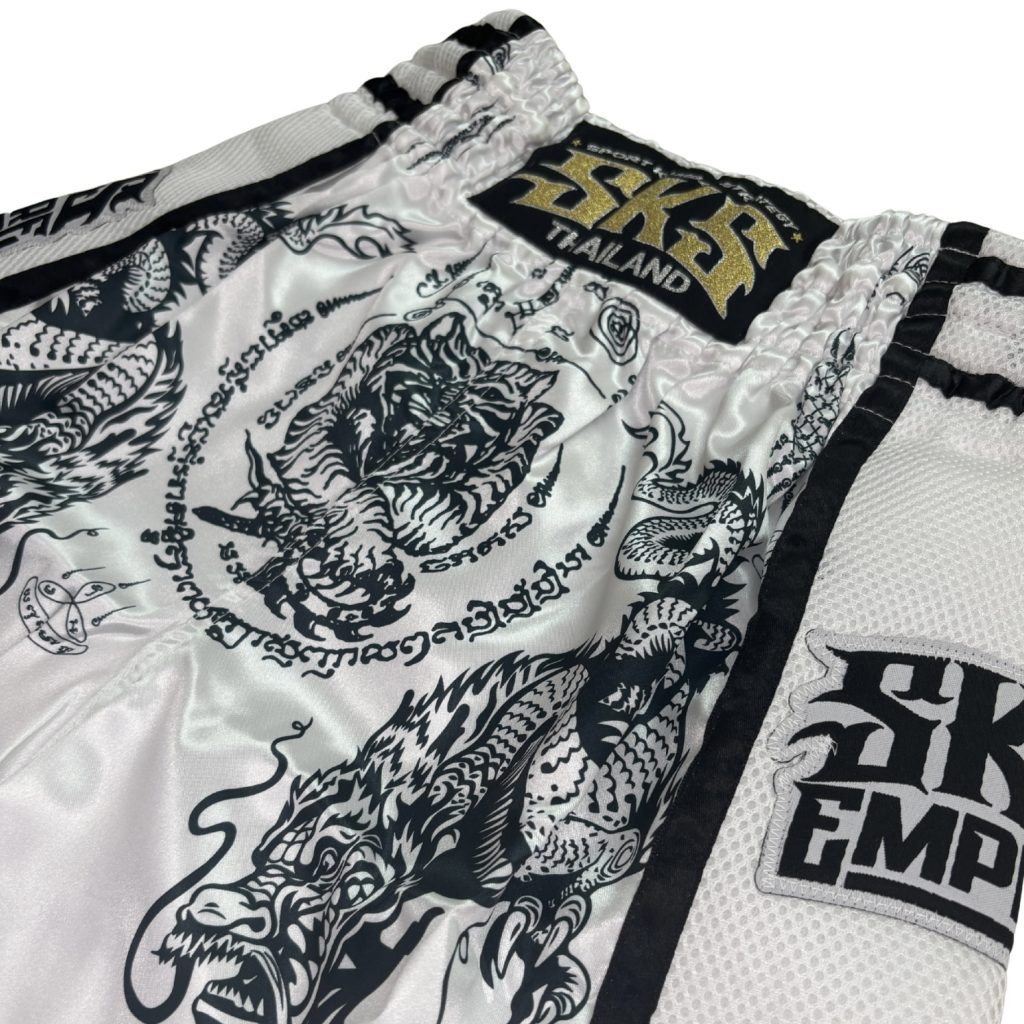 SKS Kids Sakyant Tiger & Dragon (White) Shorts - Image 2