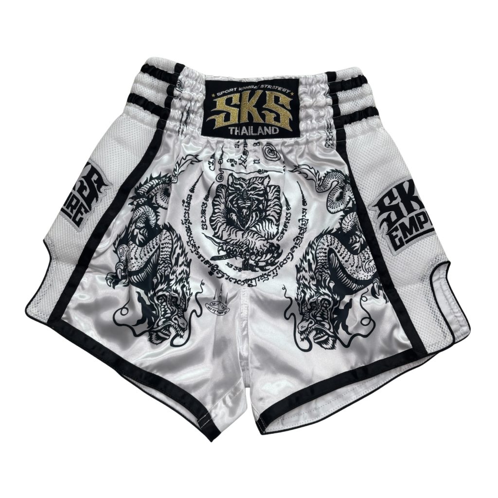 SKS Sakyant Tiger & Dragon (White) Shorts