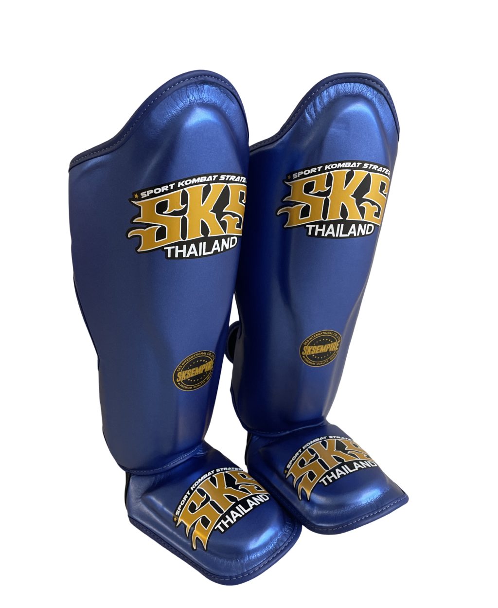 SKS Metallic Blue Microfiber Shinguard