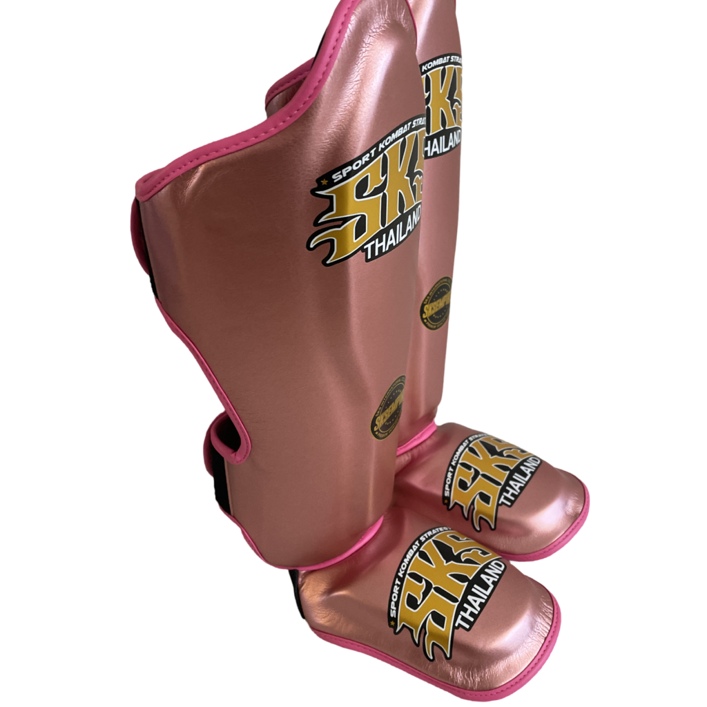 SKS Metallic Pink Microfiber Shinguard