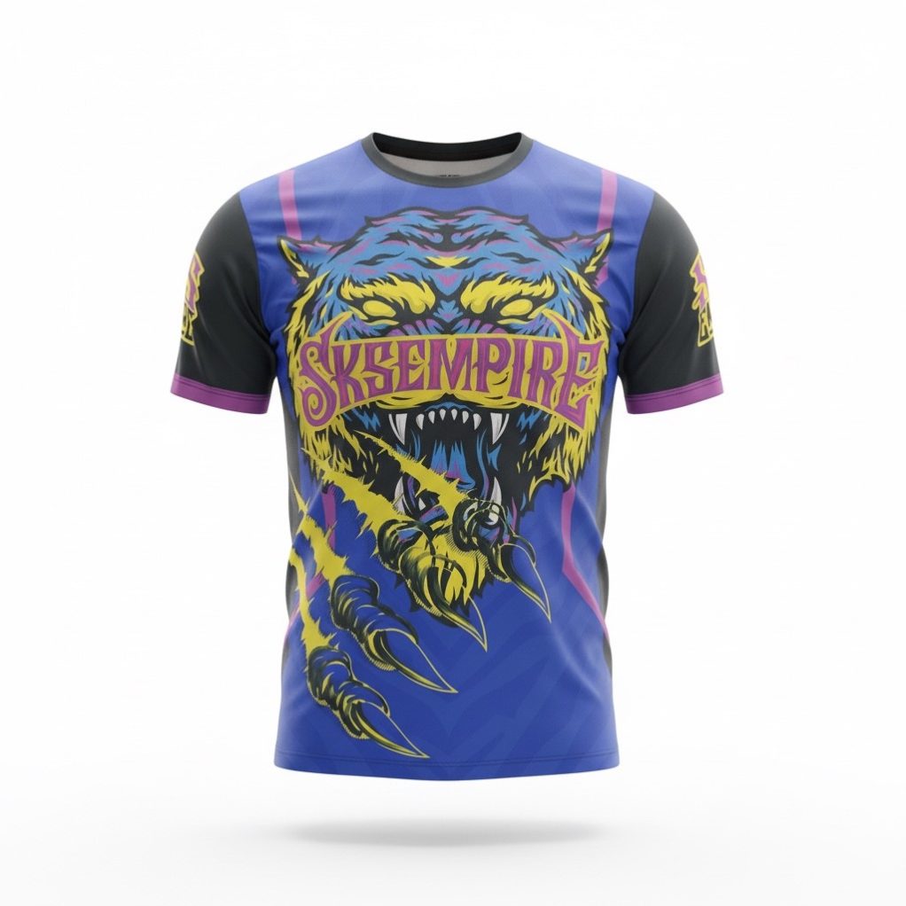 SKS Kids Tiger T-Shirt (Blue)