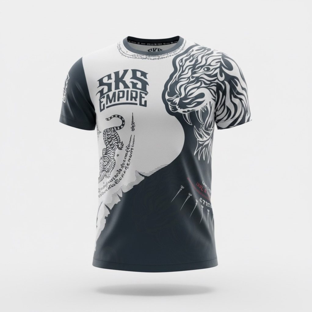 SKS Kids Sakyant "Tiger" T-Shirt (Black and White)