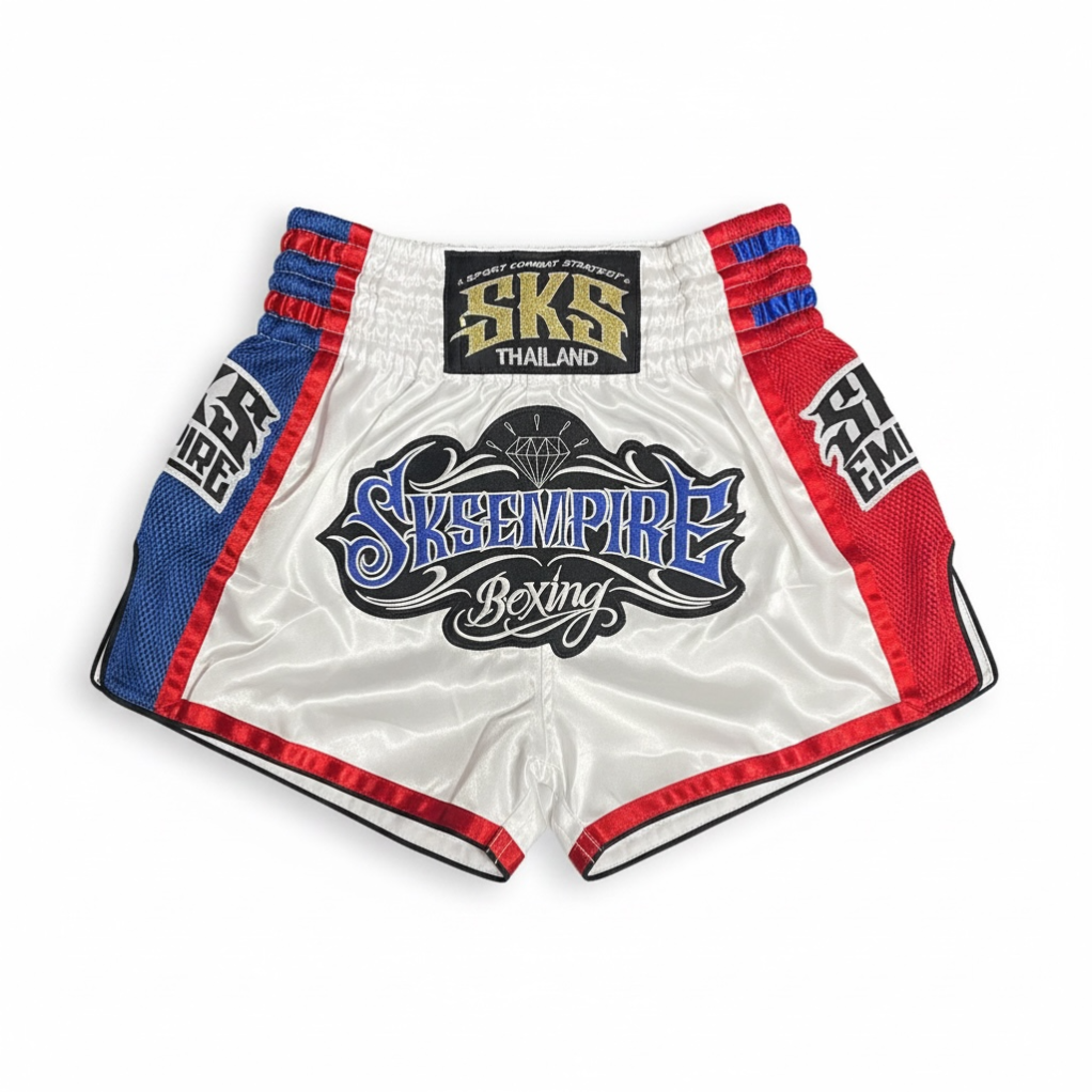 SKS Empire White Diamond Shorts