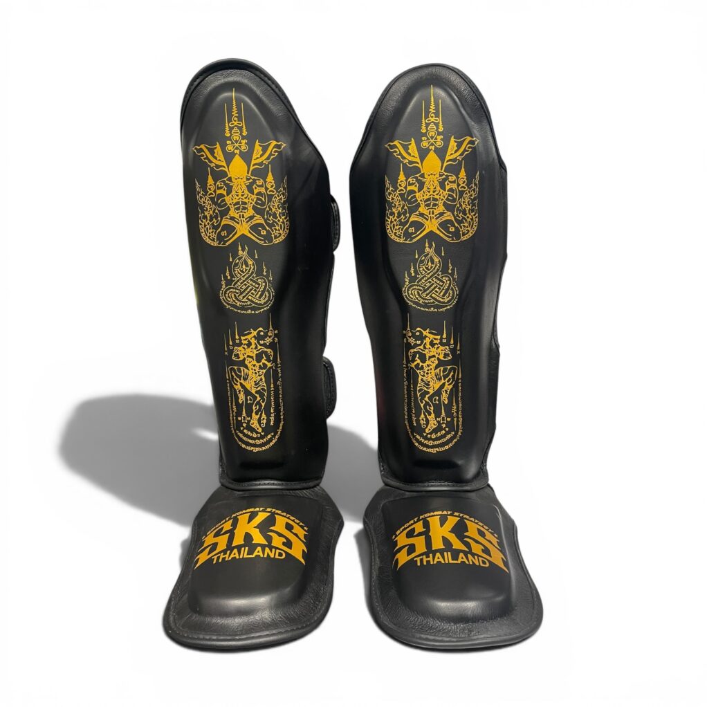SKS Black Sakyant Leather Shinguard