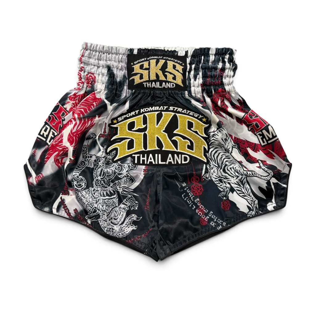 SKS Hanuman Shorts (White & Red)