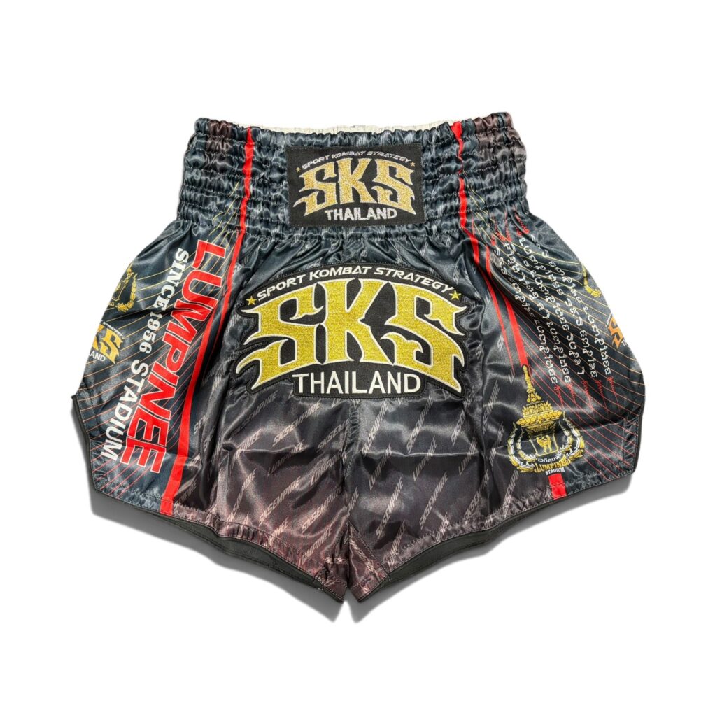 SKS Lumpinee Shorts (Black & Red)